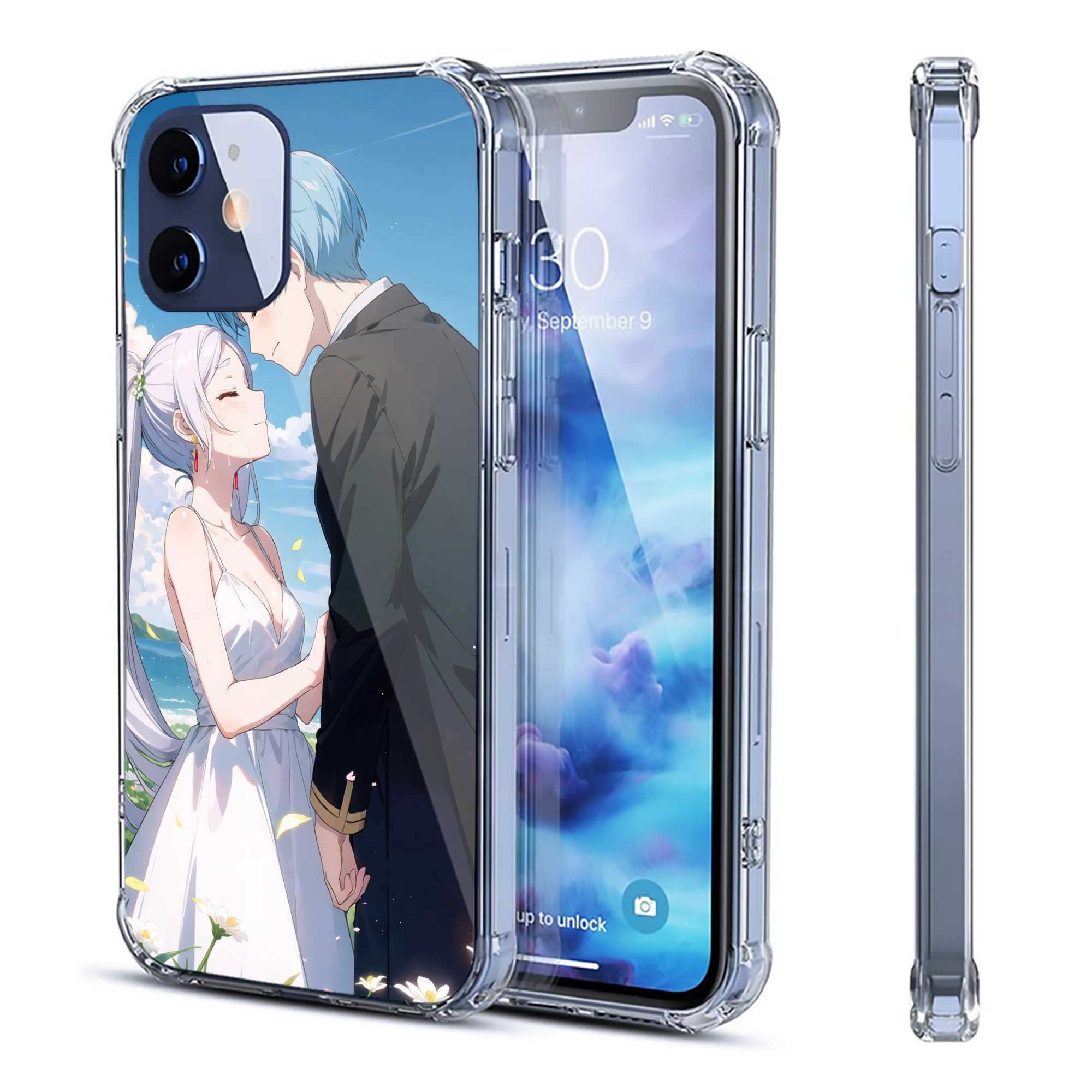 （画像用） 葬送のフリーレン Frieren 【iPhone 12シリーズ対応】透明スマホケース（クリアソフトケース）